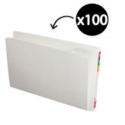 Avery Fullvue Lateral Shelf File 367 x 242mm 30mm Expansion Foolscap White Pack 100