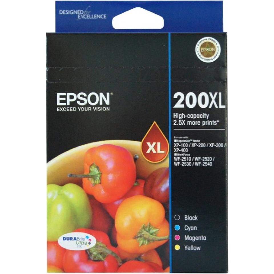 Epson 200Xl C13T201692 4 Inkjet Cartridge Value Pack