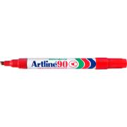 Artline 90 Permanent Marker Chisel Tip 2.0-5.0mm Red