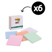 Post-it Super Sticky Recycled Lined Notes 101 x 101mm Bali Pack 6