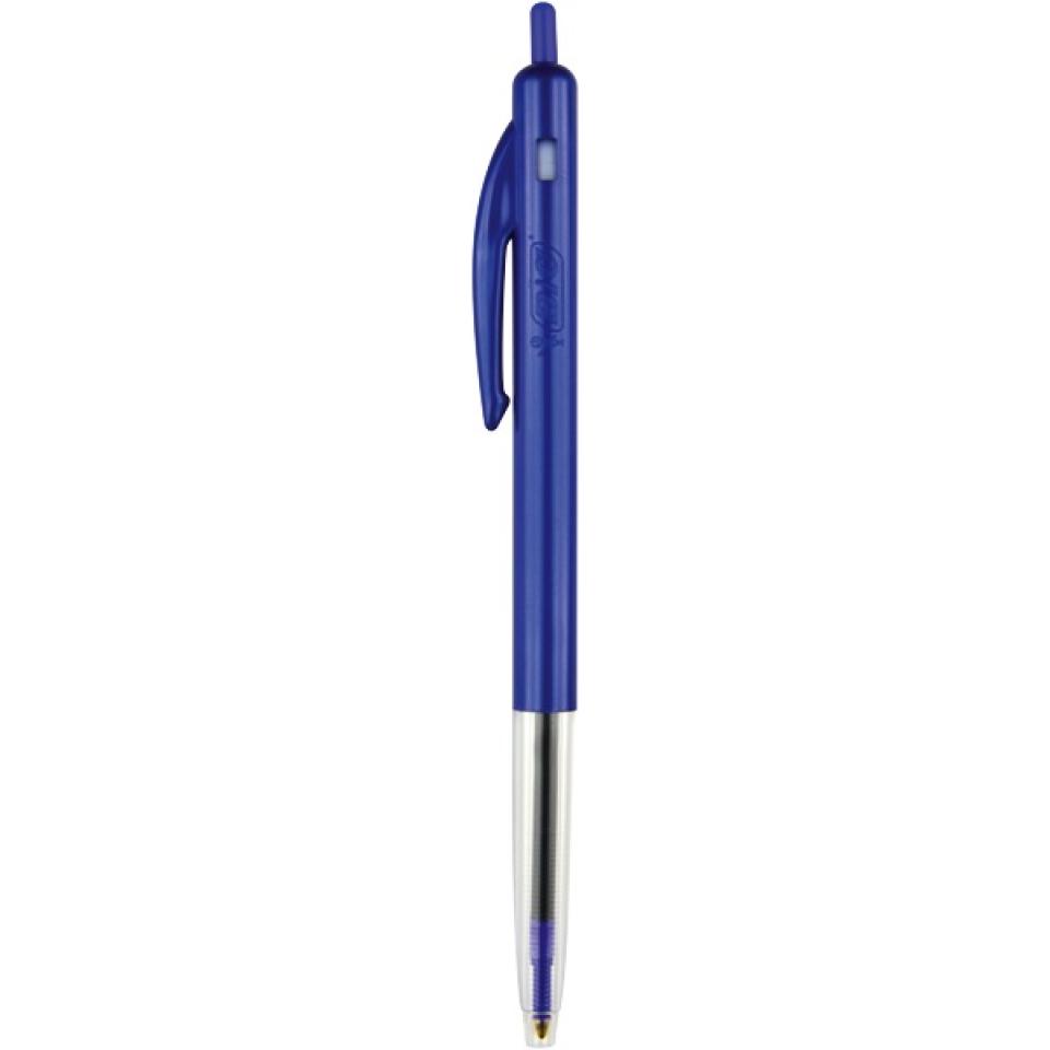 Bic Clic Blue Retractable Ballpoint Pen Medium 1.0mm Tip