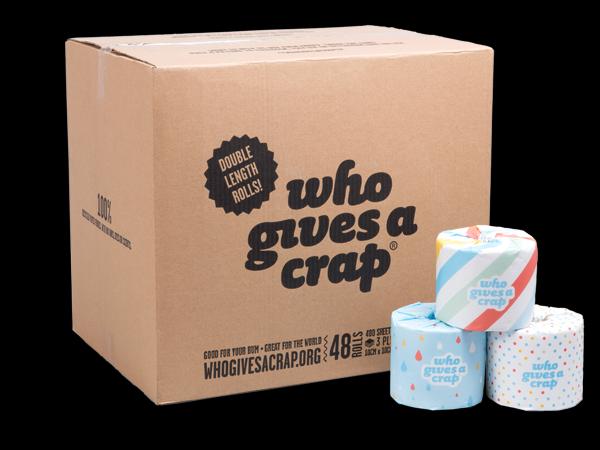 Who Gives A Crap 100% Recycled Toilet Paper White Carton 24 | Winc