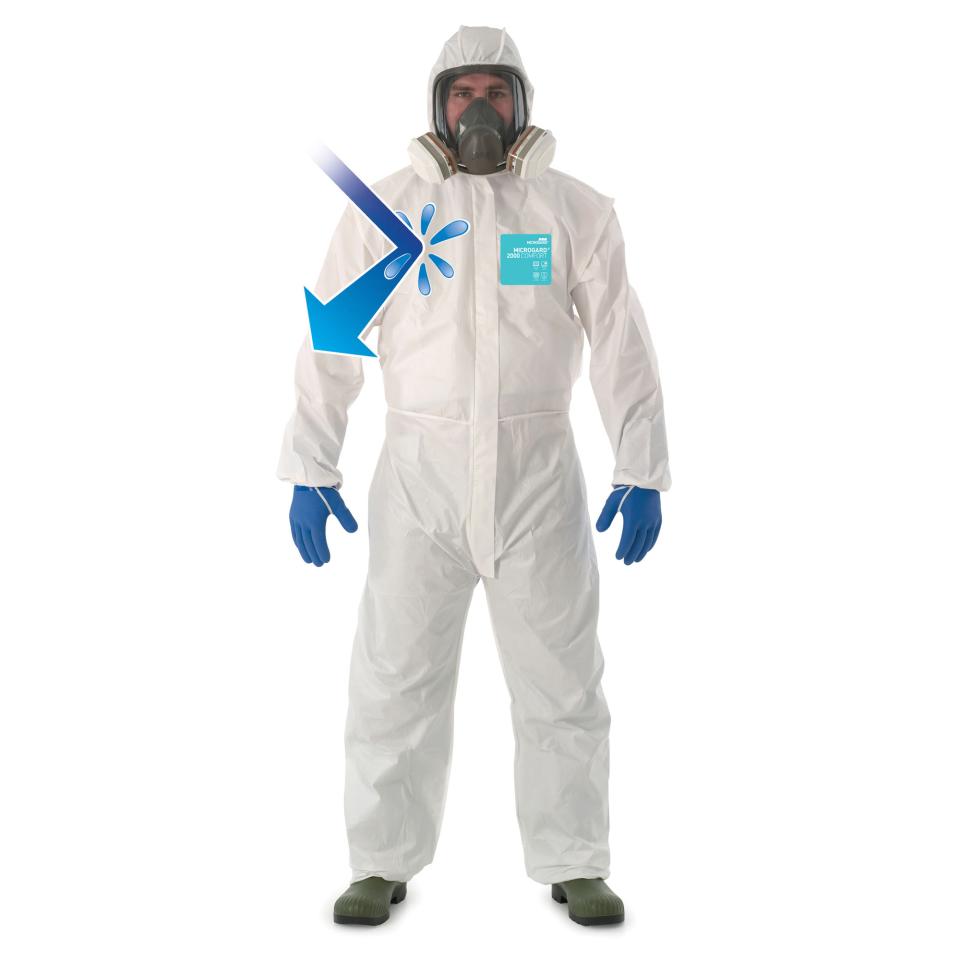 Alphatec 2000 Comfort Disposable Coverall White S Each