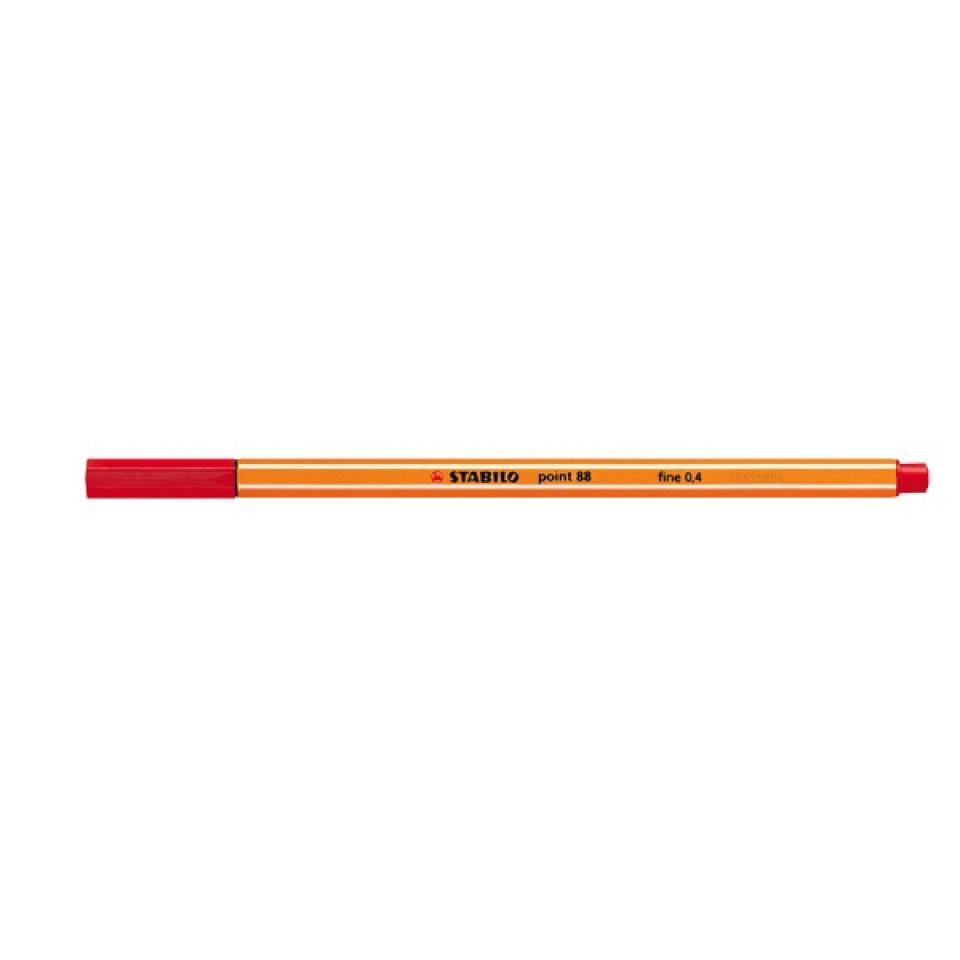 Stabilo Point 88 Pen 0.4mm Red