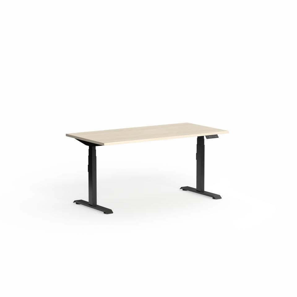 Klass 3C2M Elec SSD WS Black Frm W160cmxD75cm - Nordic Maple Image
