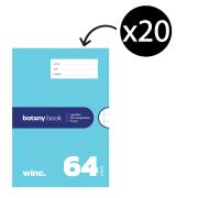 Winc Botany Book NSW 250 x 175mm 57gsm 64 Pages Light Blue Pack 20