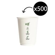 Truly Eco Double Wall Coffee Cup White 12oz Carton 500