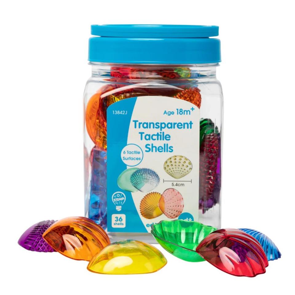 Edx Education Transparent Tactile Shells Jar 36 Image