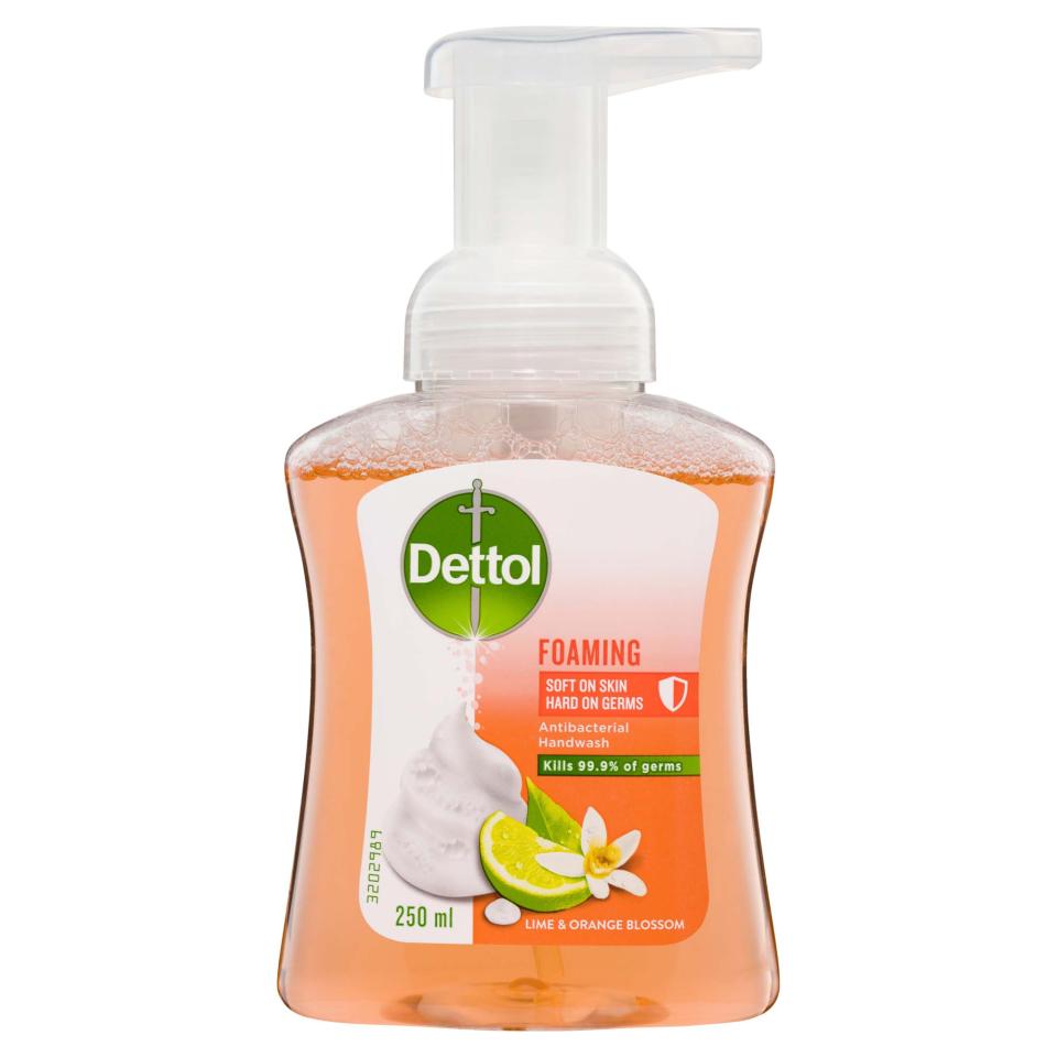 Dettol Foam Hand Wash Lime & Orange Pump 250ml Image