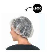 Disposable Round Hairnet White Carton 1000