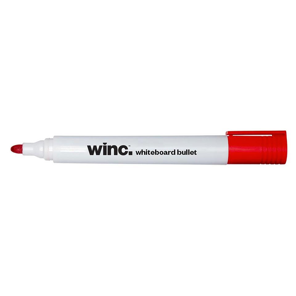 Winc Whiteboard Marker Bullet Tip 1.5-3.0mm Red