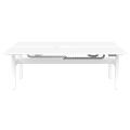 Thumbnail image of Buro Altri Height Adjustable B2B Desk 1800(W)x1600(D)x630-1280(H)mm Sq Leg White Fixed Cable Tray