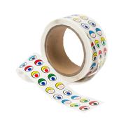 Ec Adhesive Eyes Assorted Colours Roll 2000 Pairs