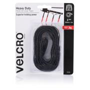 VELCRO Brand Hook and Loop Heavy Duty Fasteners Tape Black 25mm x 1m