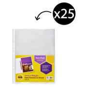 Marbig Sheet Protector A3 Portrait Super Heavyweight Clear Pack 25