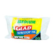 Glad KTM50/20N Wavetop Tie Tidy Bags Roll Medium Pack 50