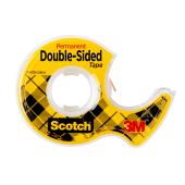 Scotch 136 Double Sided Permanent Tape 12.7mm x 6.35m Clear Roll