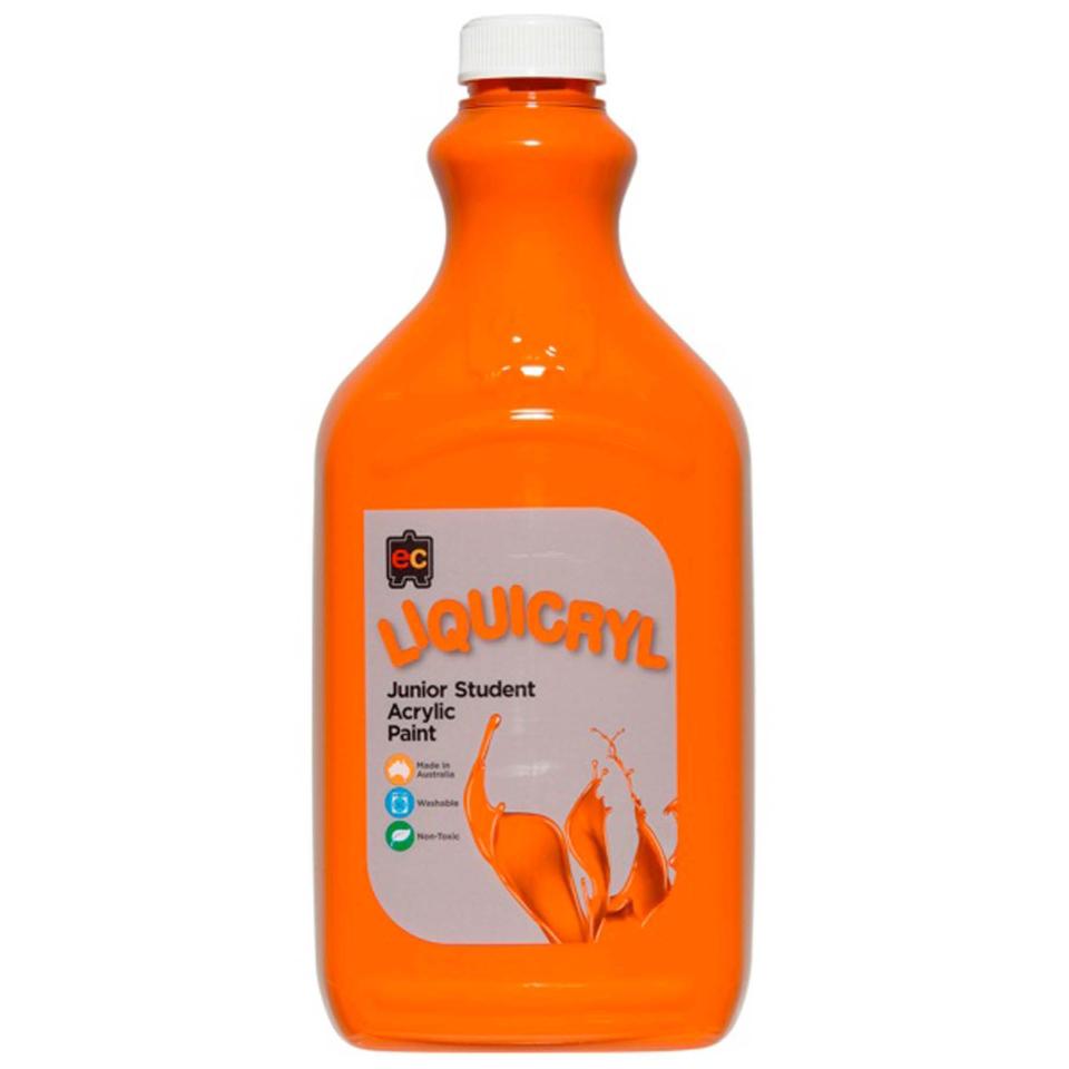 Educational Colours Liquicryl Paint 2L Orange Image