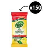 Pine O Cleen Biodegradable Disinfectant Wipes Lemon Packet 150