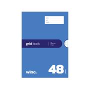 Winc Exercise Book A4 10mm Grid 56gsm 48 Pages