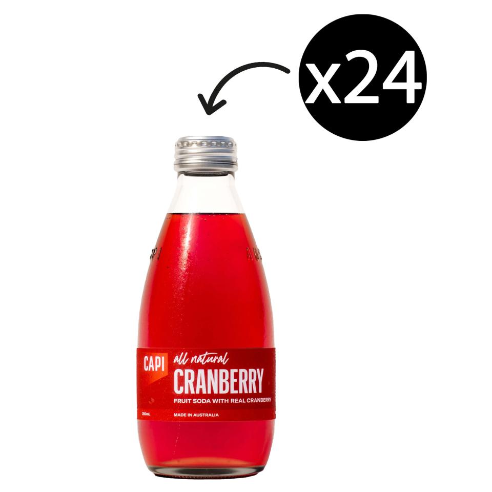Capi Cranberry Soda 250ml Carton 24 Image