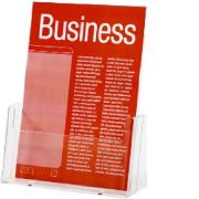 Esselte Brochure Holder Free Standing 1 Tier 1 Compartment Portrait A5 Clear