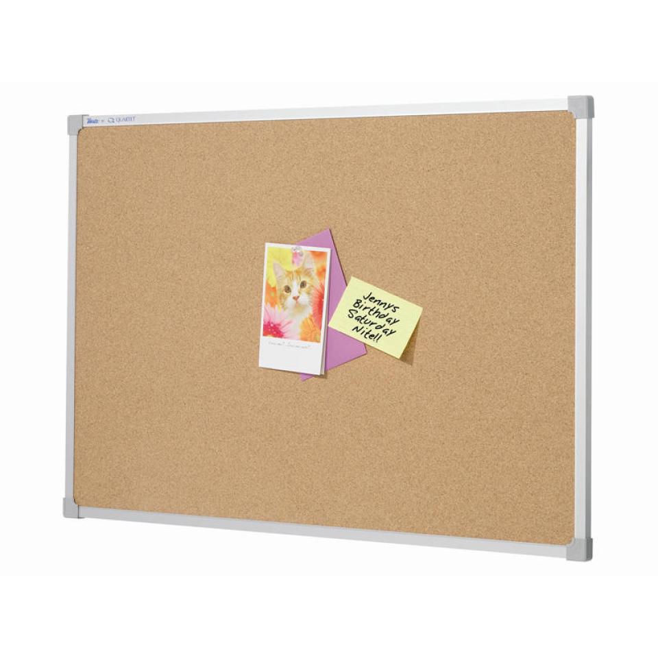 Quartet Penrite Corkboard 1200 x 1800mm Aluminium Frame | Winc