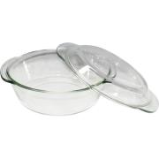 Connoisseur Glass Casserole Dish With Lid Round 2L
