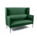Thumbnail image of Jonas Ihreborn Talk Sofa High Back with Black Frame 2.5 Seater Warwick Beachcomber Forest Green 