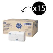 Tork 290163 Soft Singlefold Hand Towel H3 2 Ply 250 Sheets Carton 15