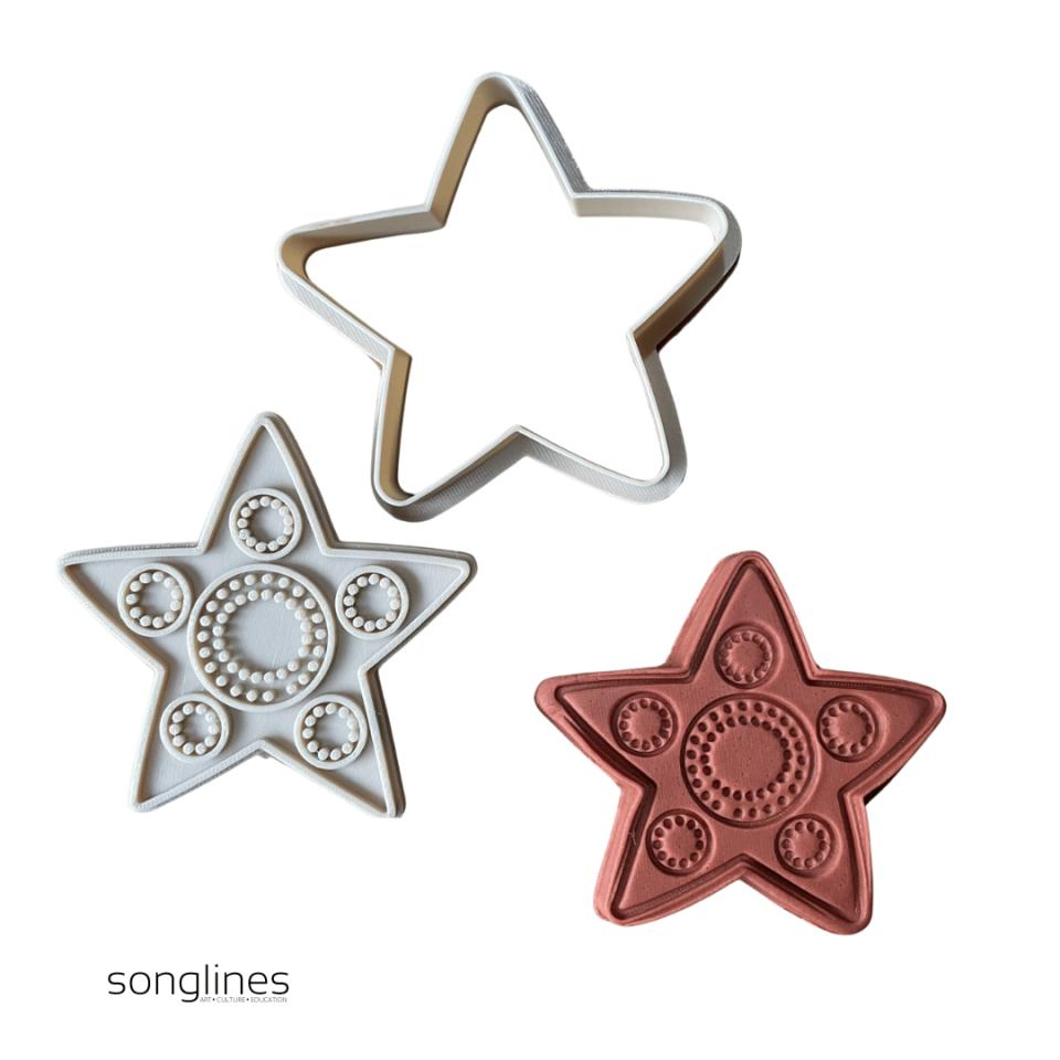 Songlines Ace Aboriginal Christmas Eco-dough Stamp And Cutters Set 3 Image