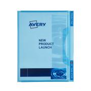 Avery Blue Transparent Plastic Project File - Holds 20 Sheets