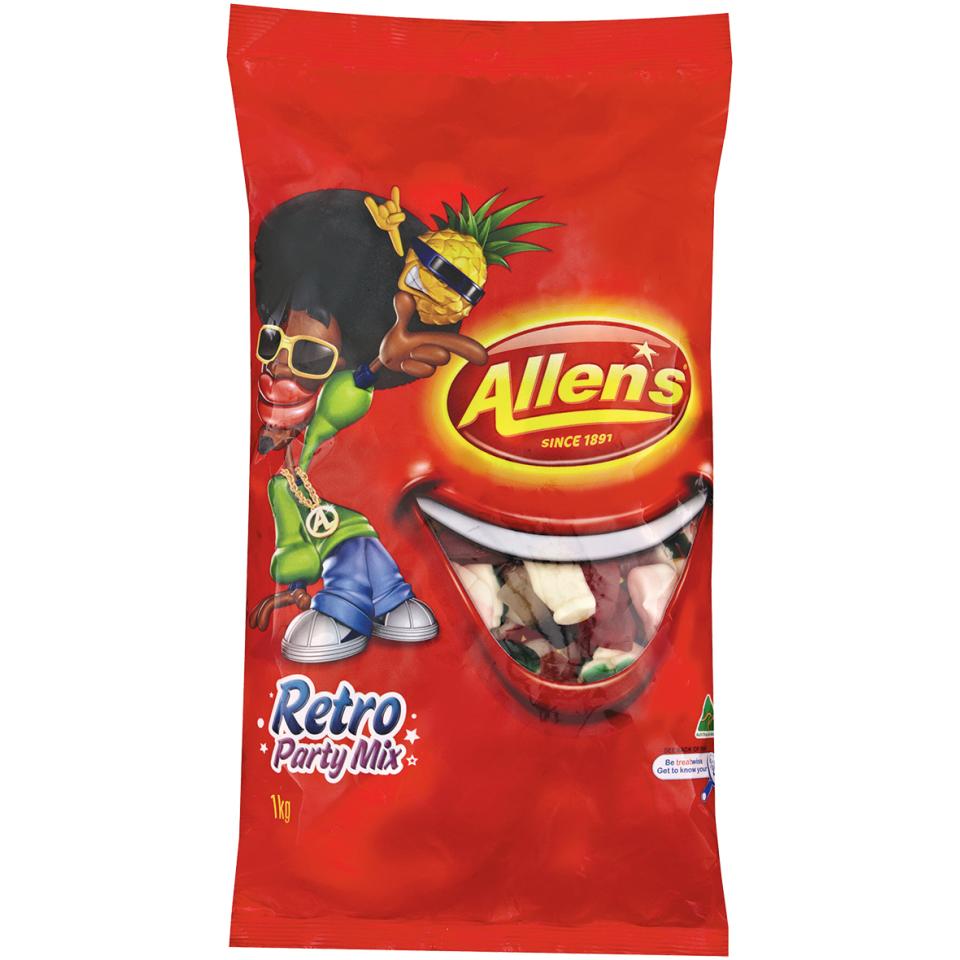 Allens Party Mix Retro 1kg Pack Winc