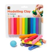 Educational Colour Rainbow Modelling Clay 180g Blister Pack 12