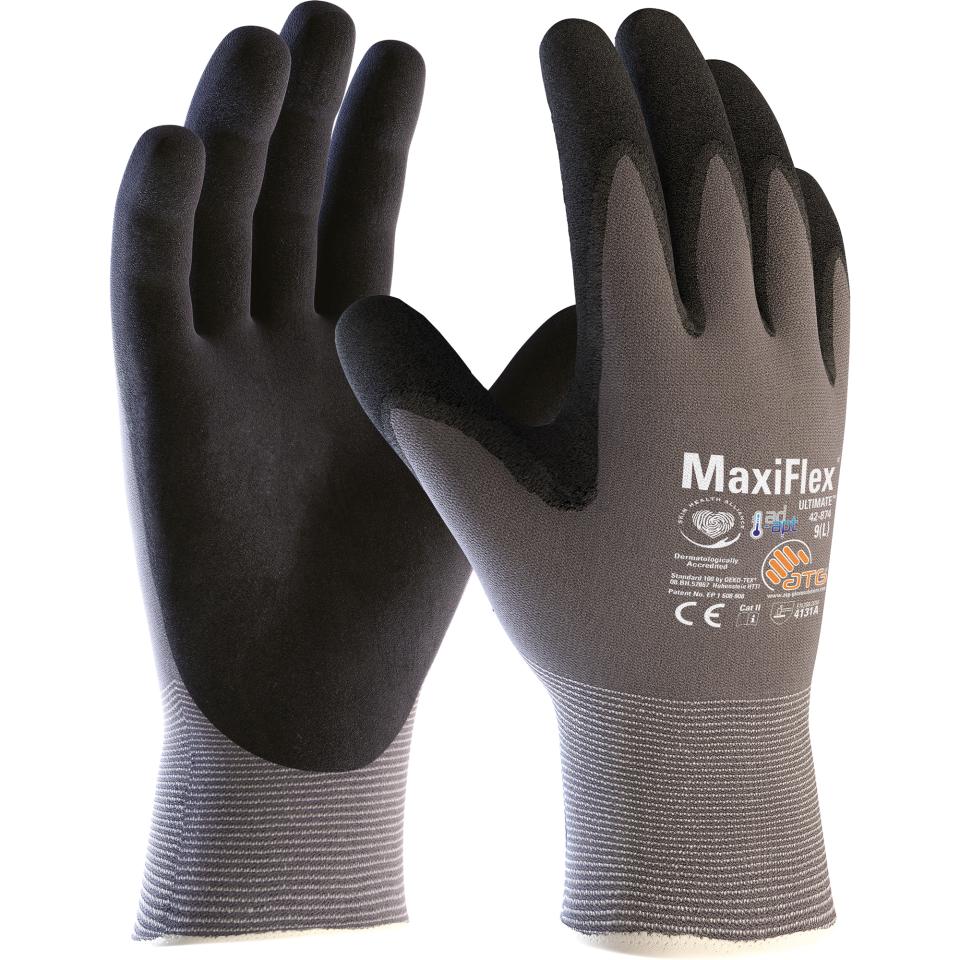 ATG MaxiFlex Ultimate with AD-APT 42-874 Gloves