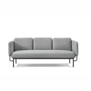 Capri 3 Seater Lounge Light Grey