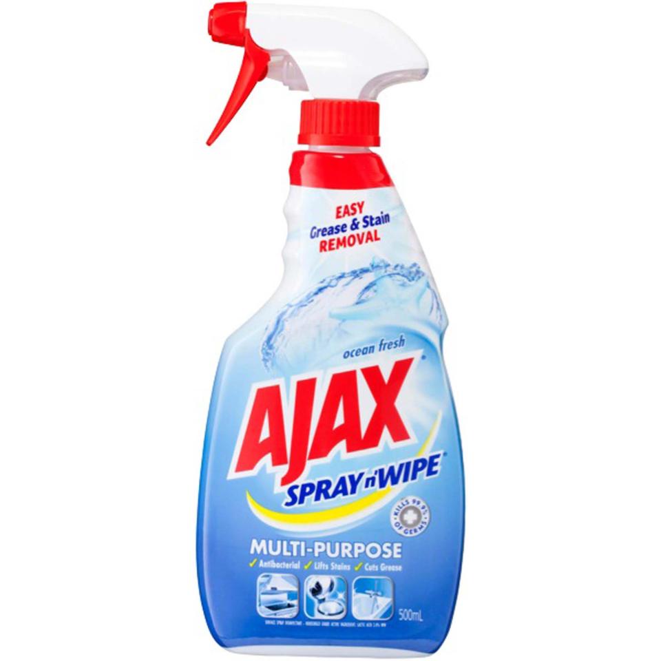 Ajax Spray N Wipe Ocean Fresh Antibacterial Trigger 500ml