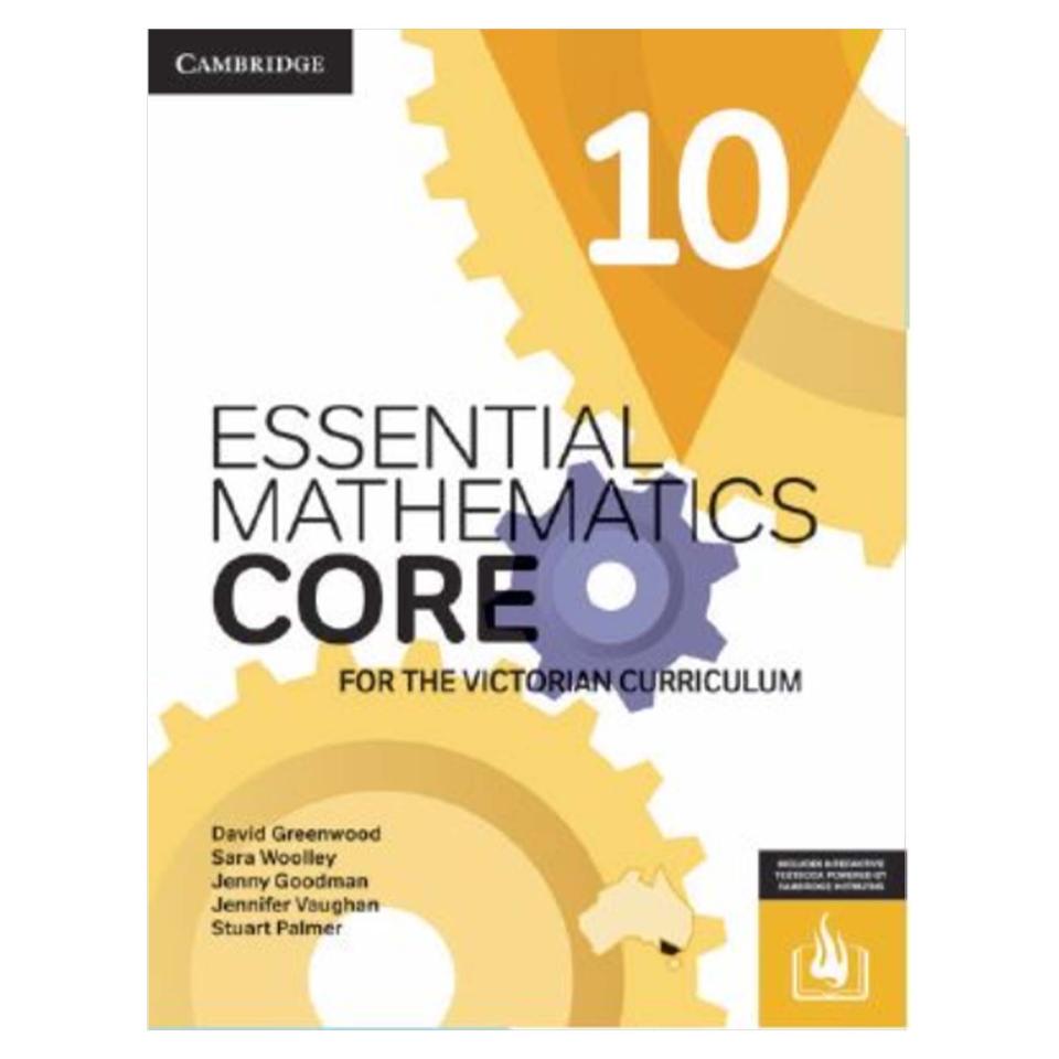 Essential Mathematics Core For The Victorian Curriculum 10  David Greenwood Et Al 1st Edition