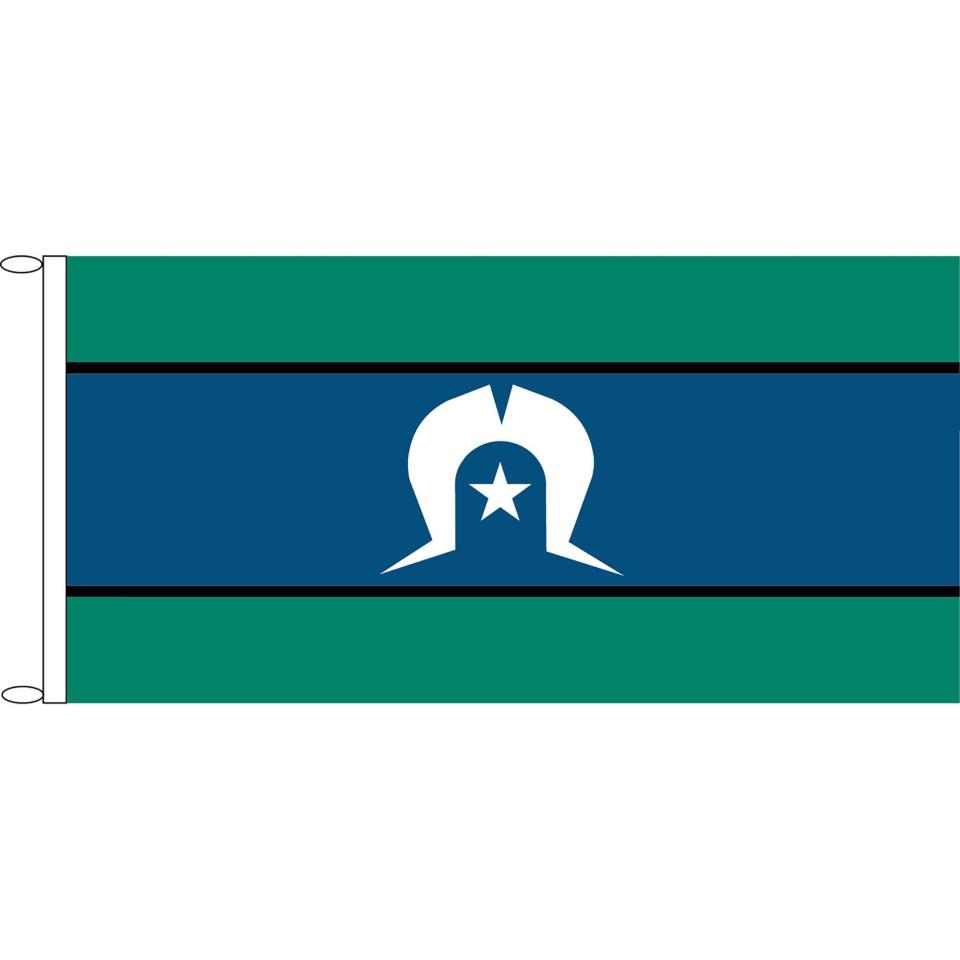 Torres Strait Islander Flag Knitted Polyester 1800 x 900mm