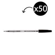 Artline Smoove Ballpoint Pen Medium 1.0mm Black Box 50