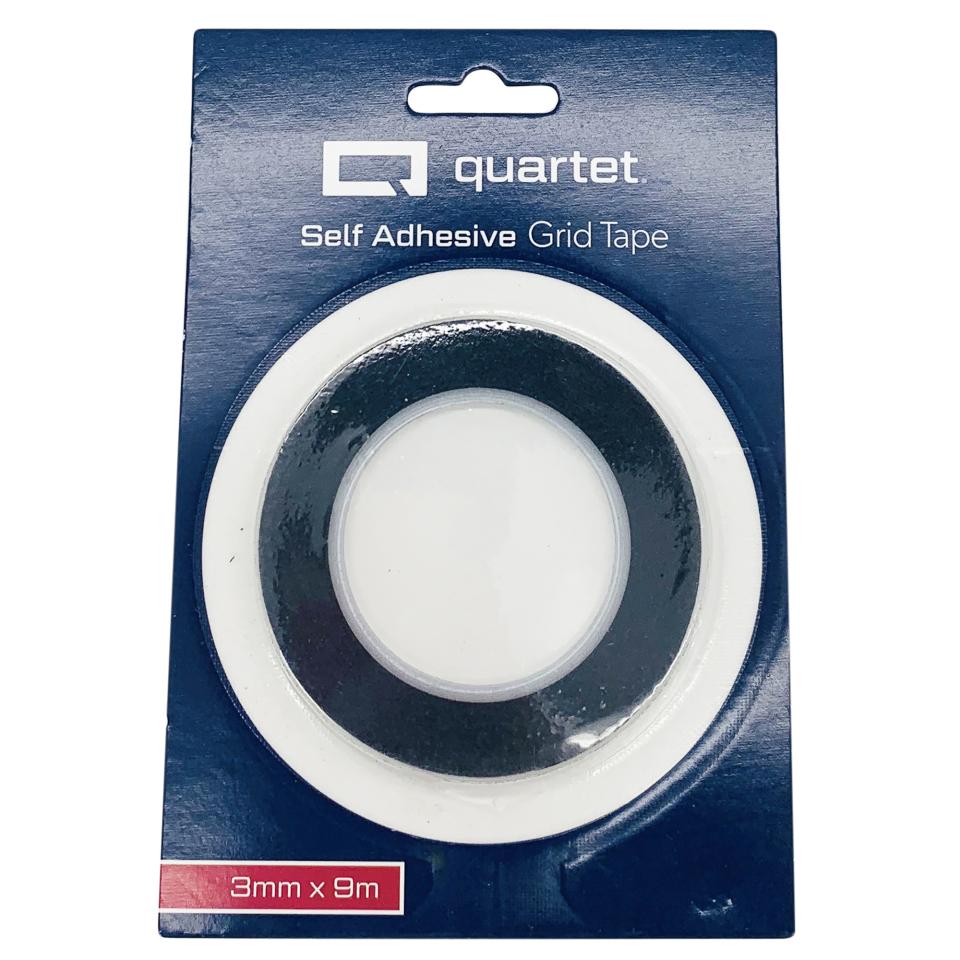 Quartet Self Adhesive Grid Tape 3mm x 8.23m Black