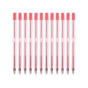 Simply Tinted Stick Ballpoint Pen Fine 0.7mm Red Box 12
