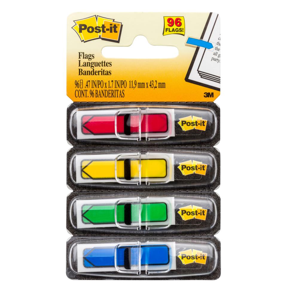 Post-It Flags 11.9 x 43.2mm Assorted Pack 4