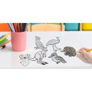 Quill Shapes AUS Animals Col-in Pk30 Wht