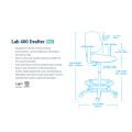 Thumbnail image of Chair Solutions LAB400 Drafter In Black Poly Shell
