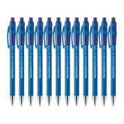 PaperMate Flexgrip Ultra Retractable Ballpoint Pen Fine 0.8mm Blue Box 12