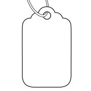 Avery White Merchandise Price Tags - Size 23H - 30 x 21 mm - 1000 Tags