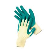 Safechoice Gloves Cotton Rubber Palm Coated Green Small Pair 12 Pack