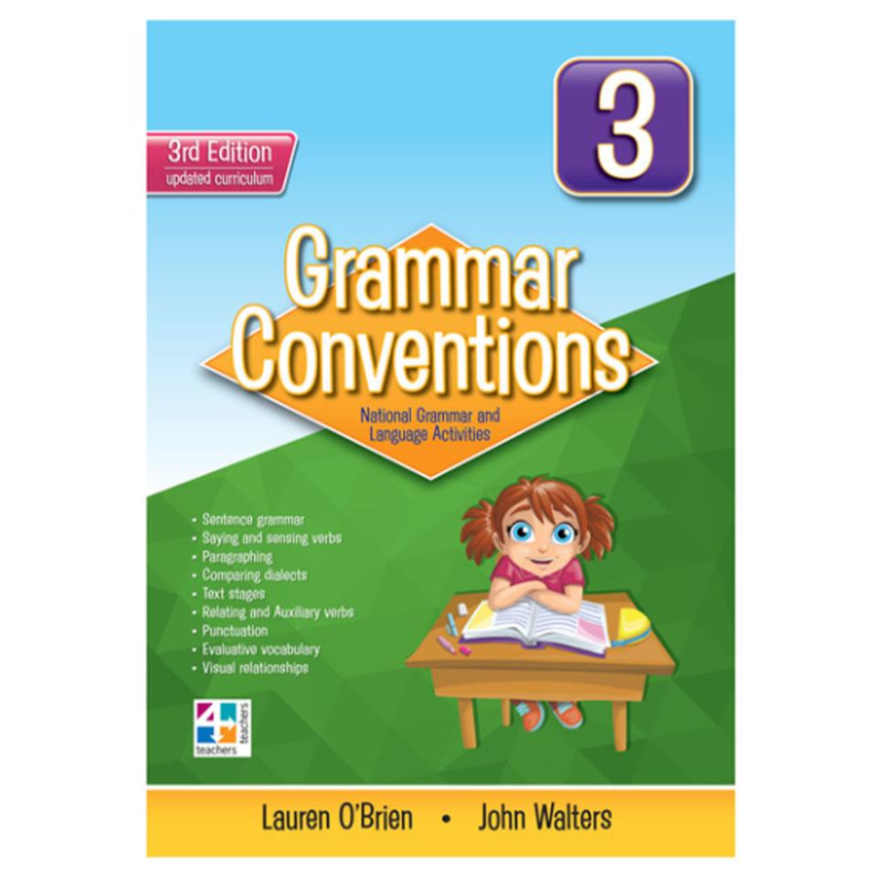 Grammar Conventions Book 3 3rd Ed Teachers 4 Teachers Harry O'Brien