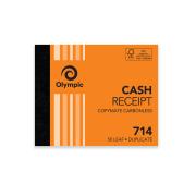 Olympic No714 Duplicate Carbonless Cash Receipt Book 125X100mm